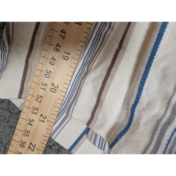 Lane Bryant Capri Womens 28 Ivory Striped Crop The Laney Capris Wide Leg Buttons - Picture 14 of 14